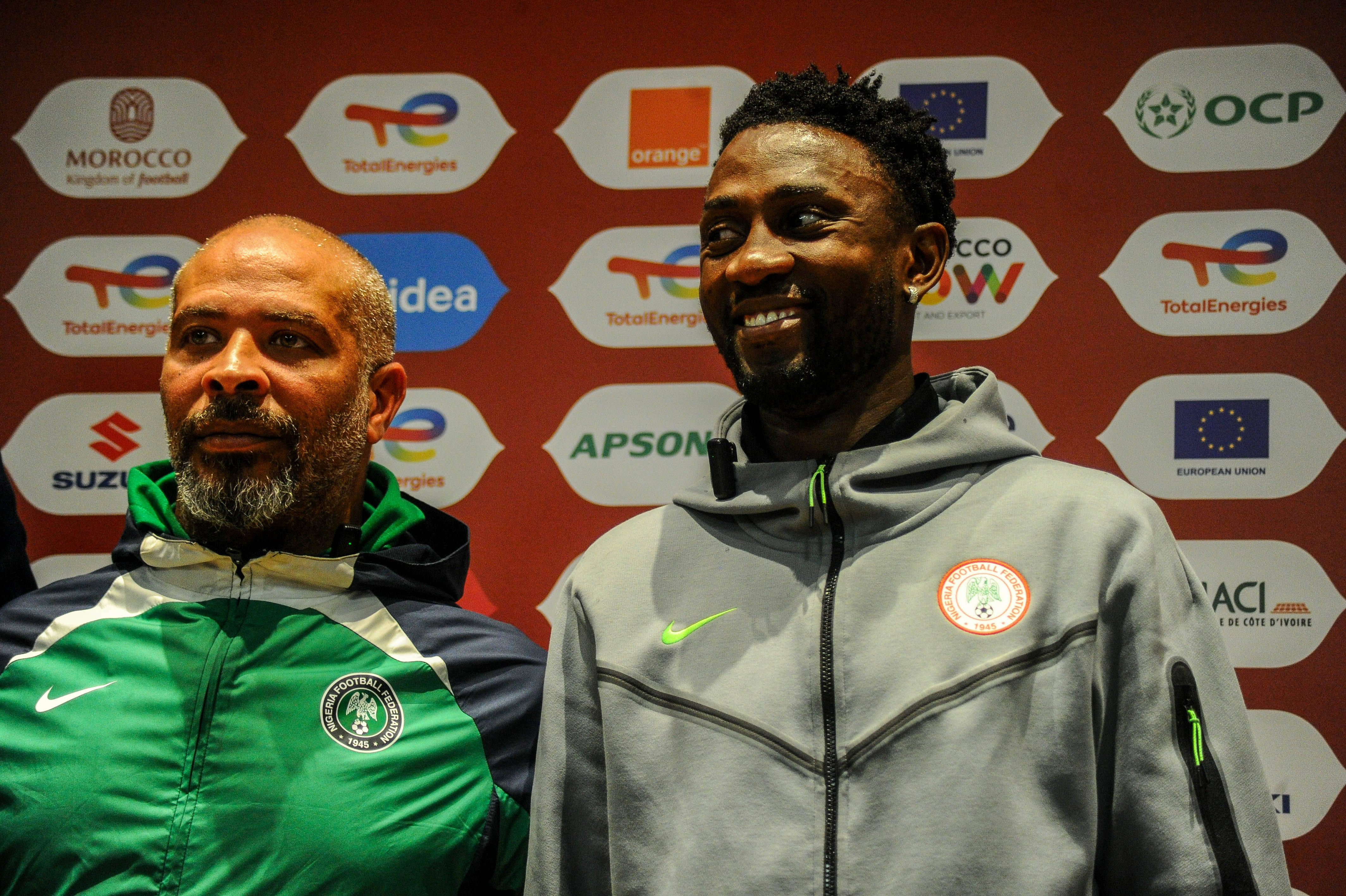 Super Eagles captain Wilfred Ndidi and coach Eric Chelle 