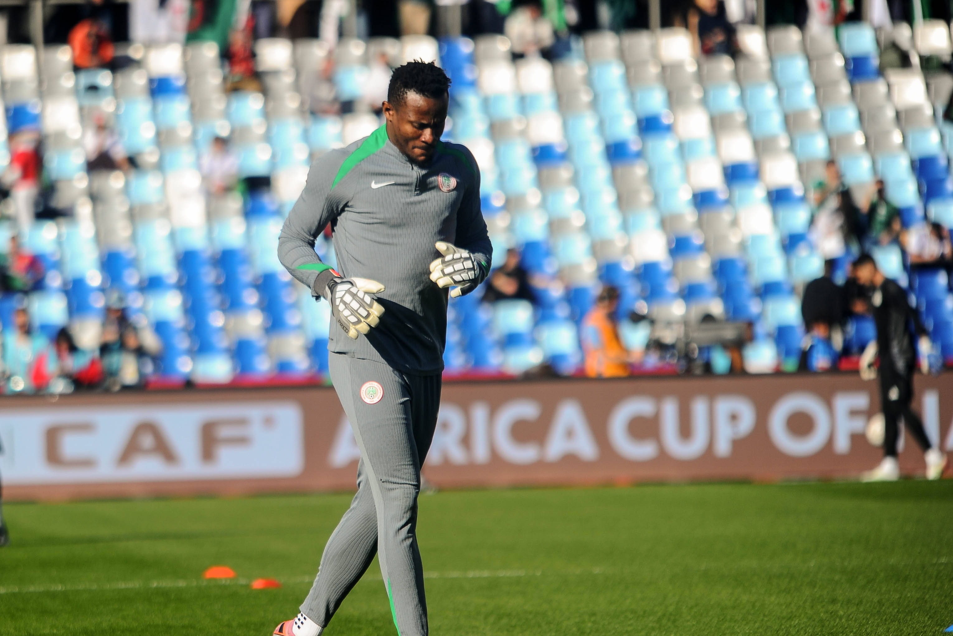 Amas Obasogie of Nigeria during the Africa Cup of Nations match between Algeria and Nigeria