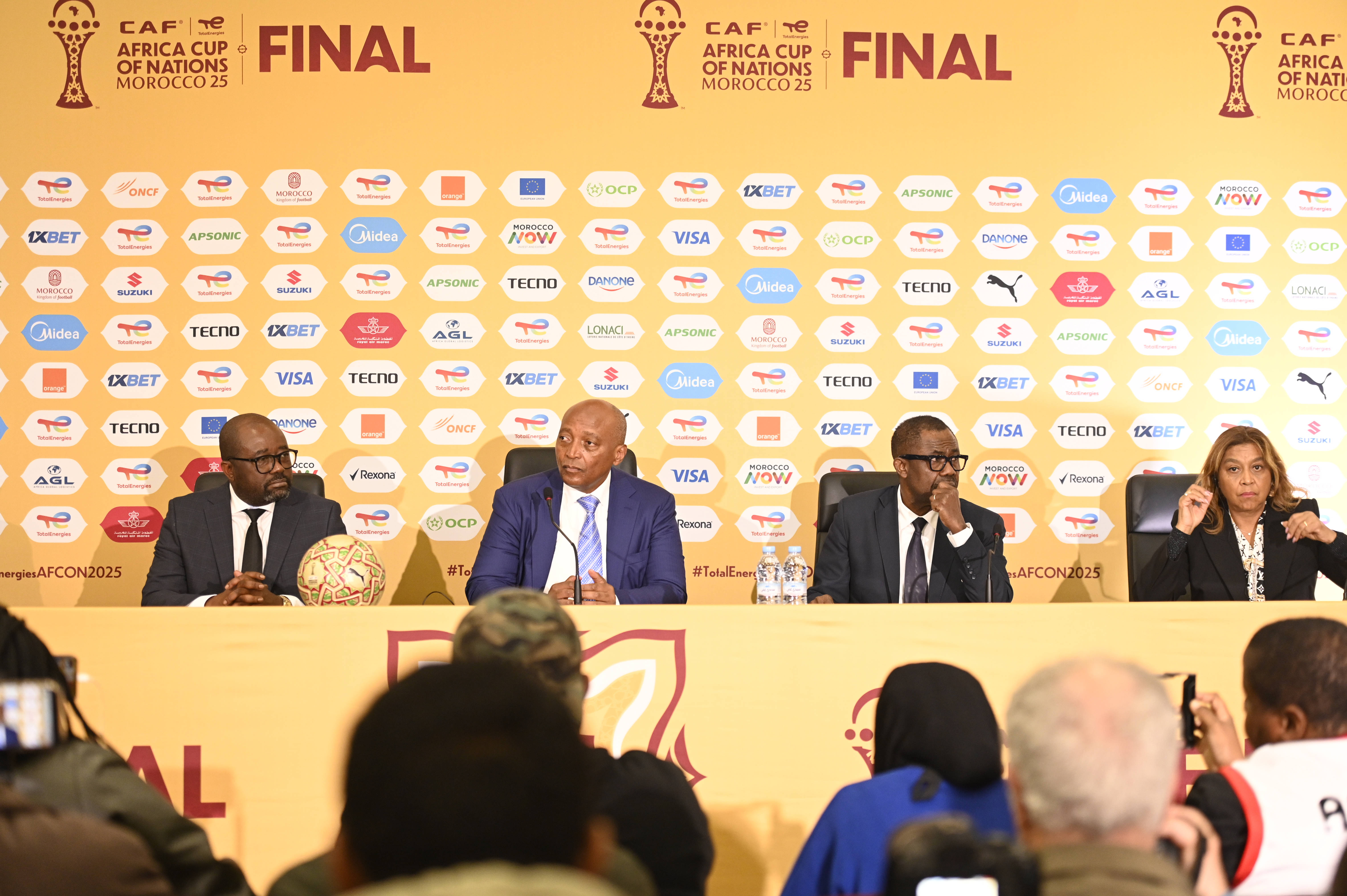 CAF President Dr Patrice Motsepe, GFA President Kurt Okraku and other CAF Executives