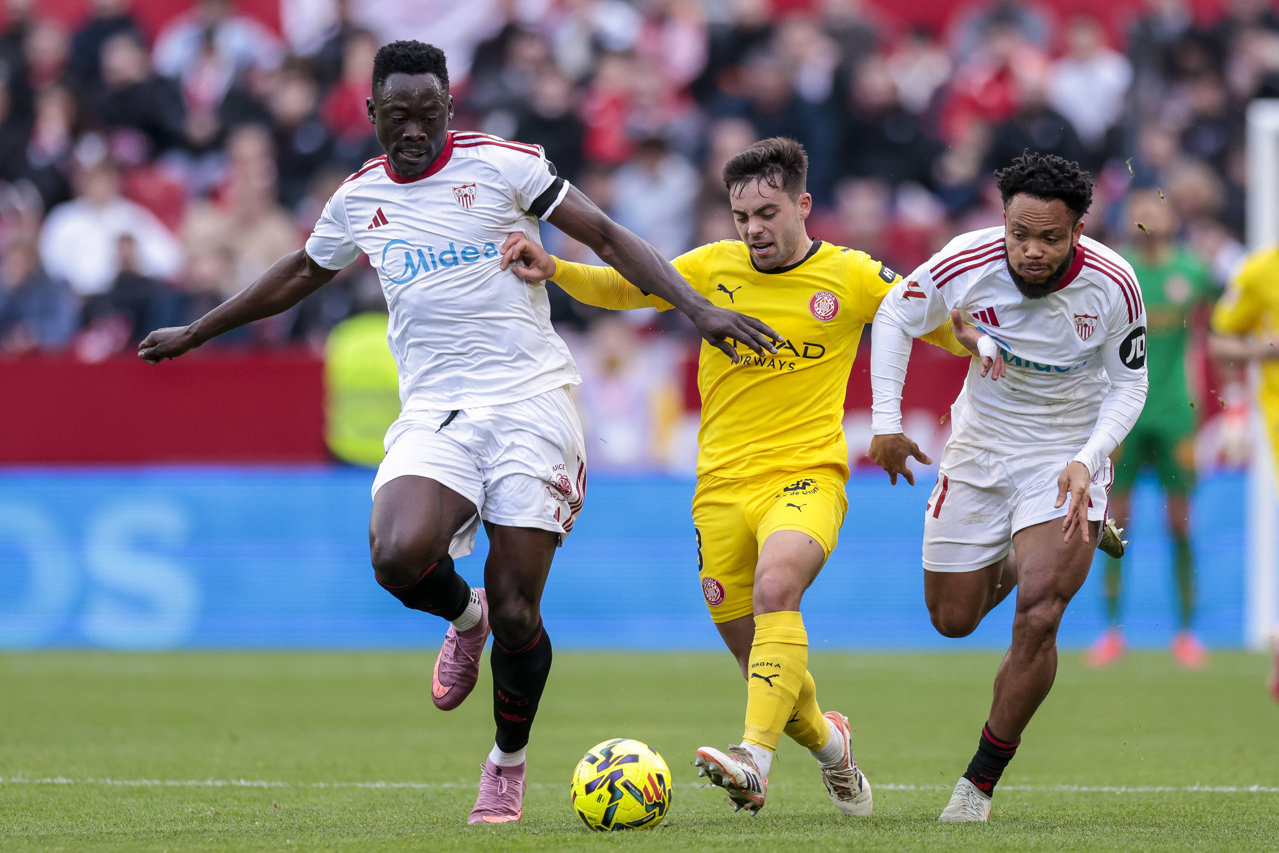 La Liga: Super Eagles attacker misses training at Sevilla, doubtful for Barcelona clash