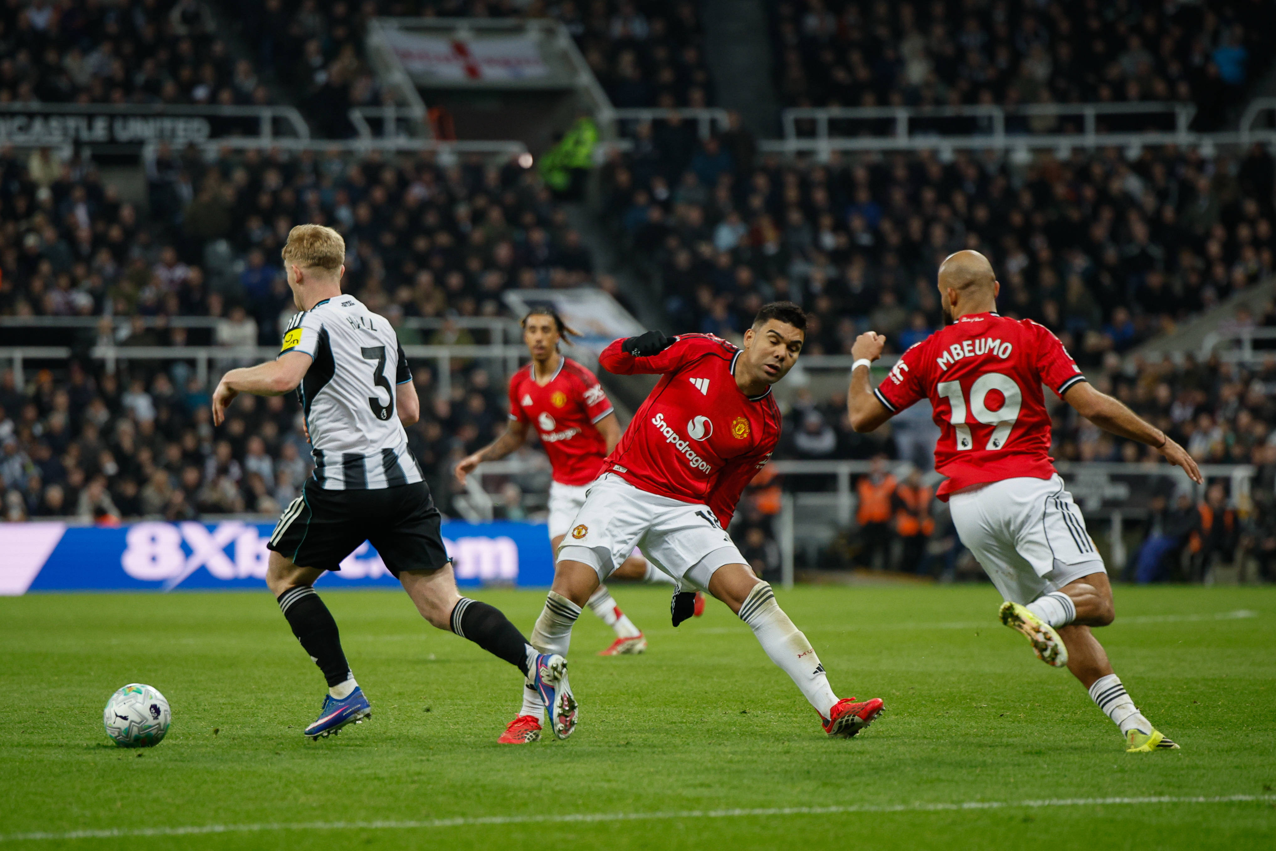 Casemiro during the Premier League match between Newcastle United and Manchester United