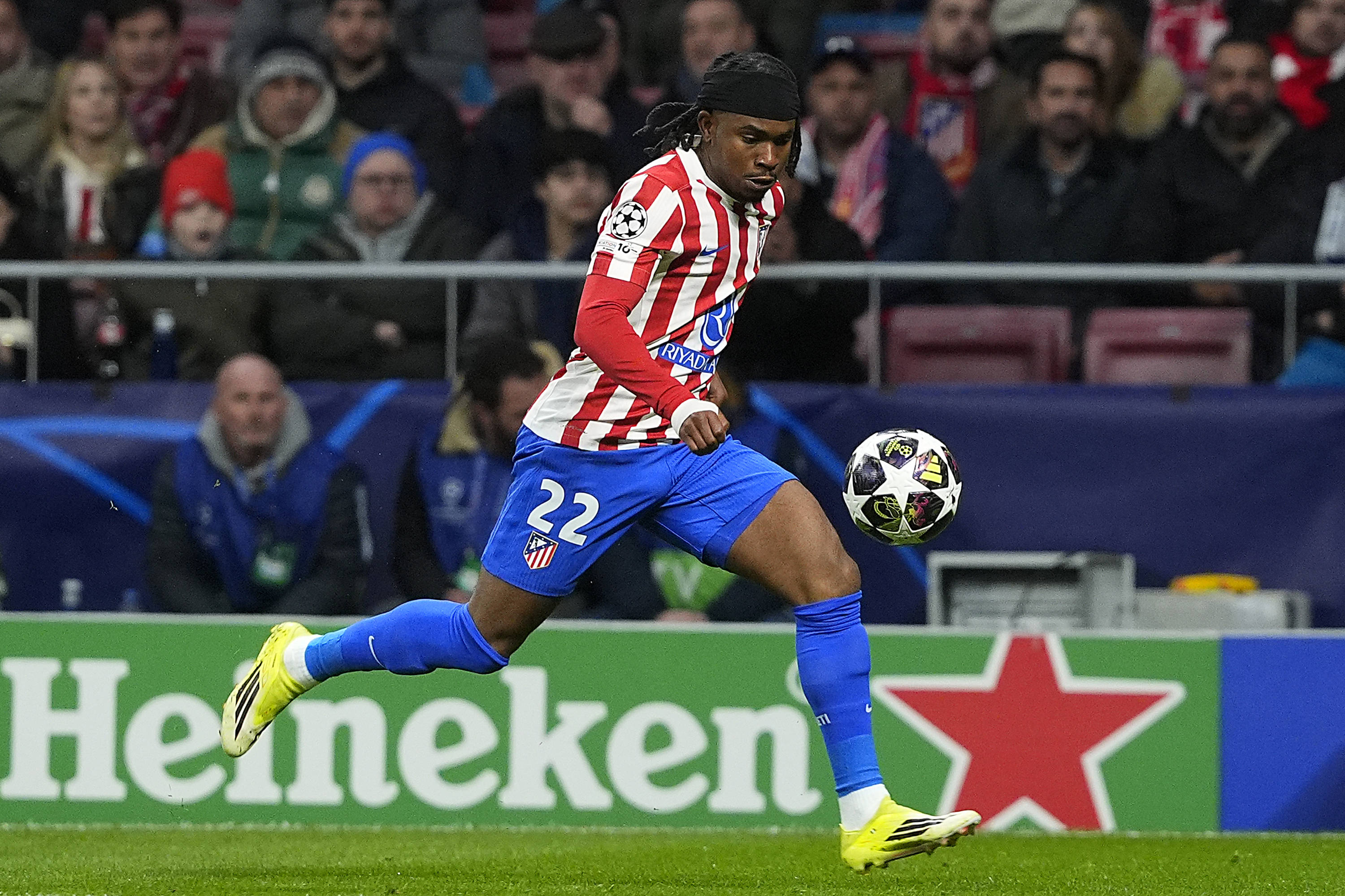 Atletico de Madrid s Ademola Lookman during Champions League 