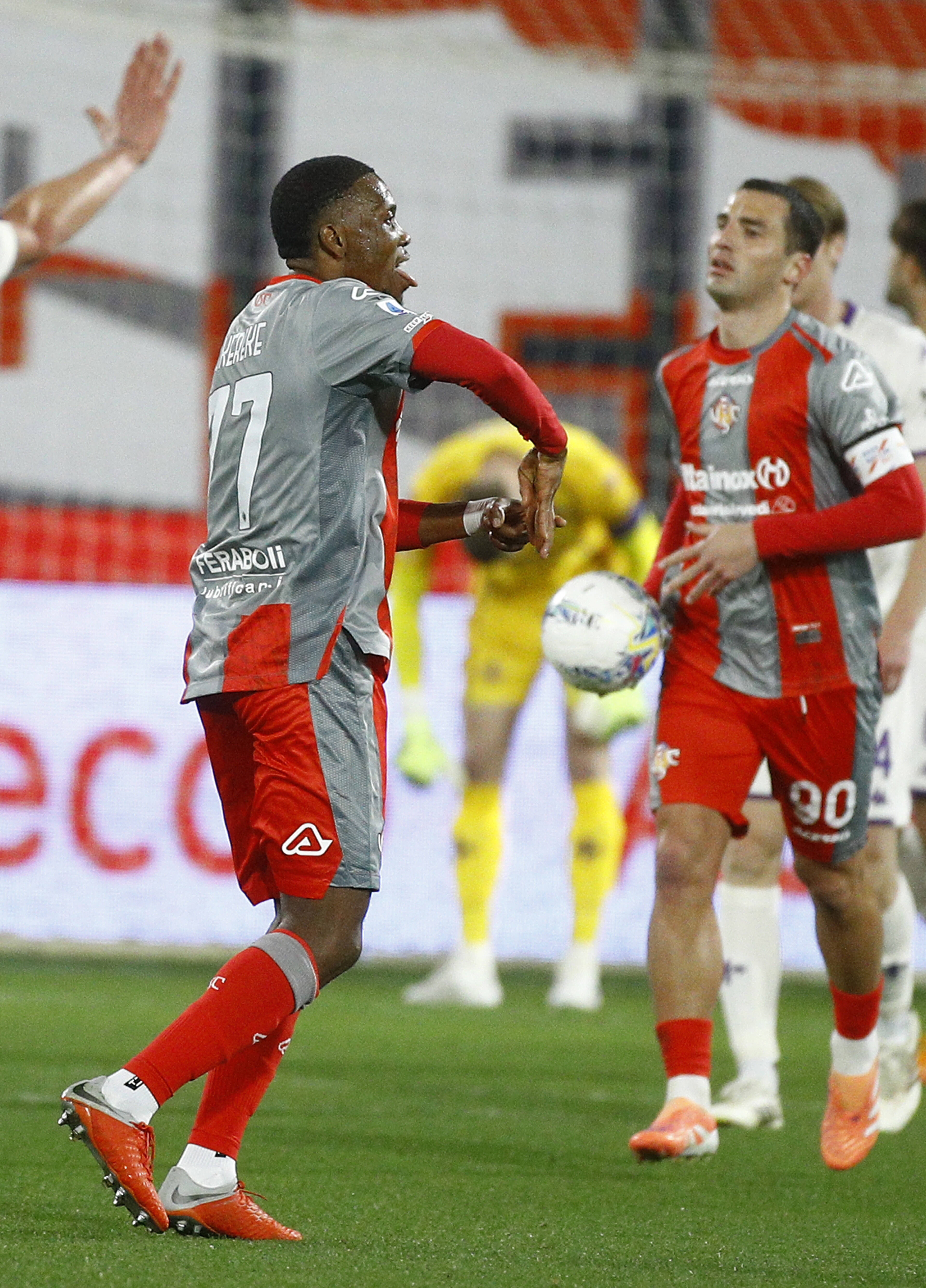 Cremonese forward David Okereke