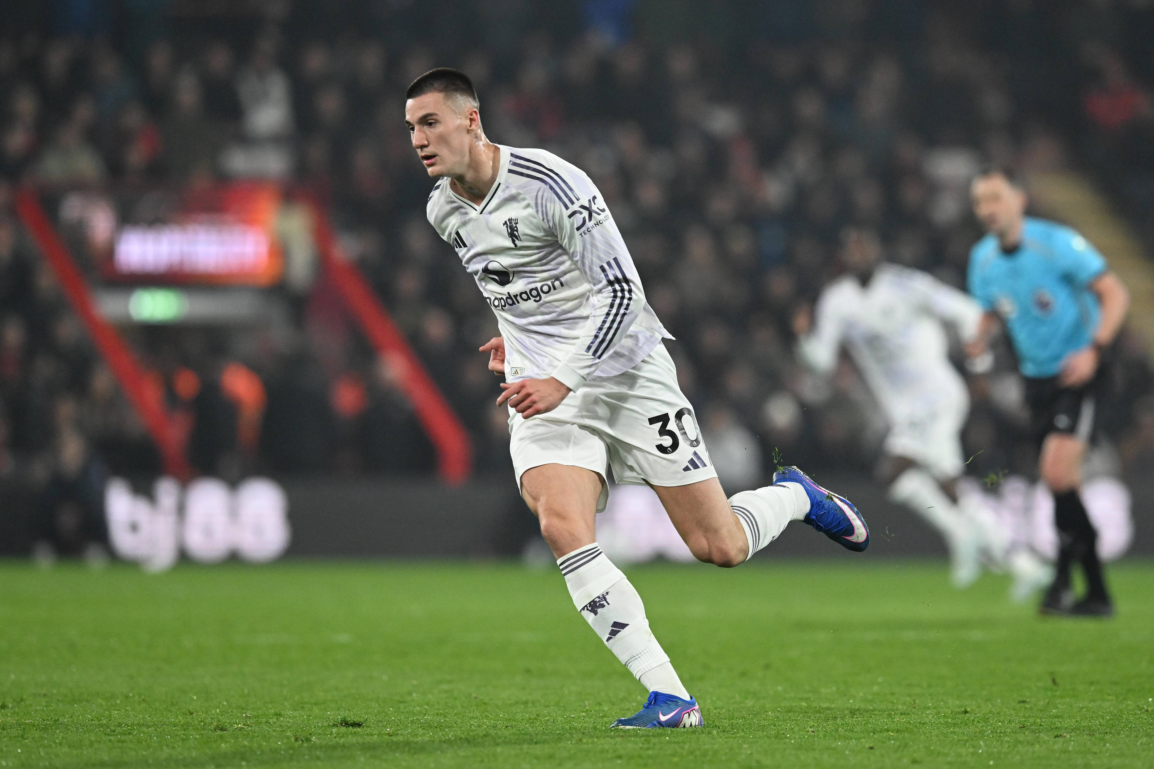 Benjamin Sesko of Manchester United during the Premier League match against Bournemouth