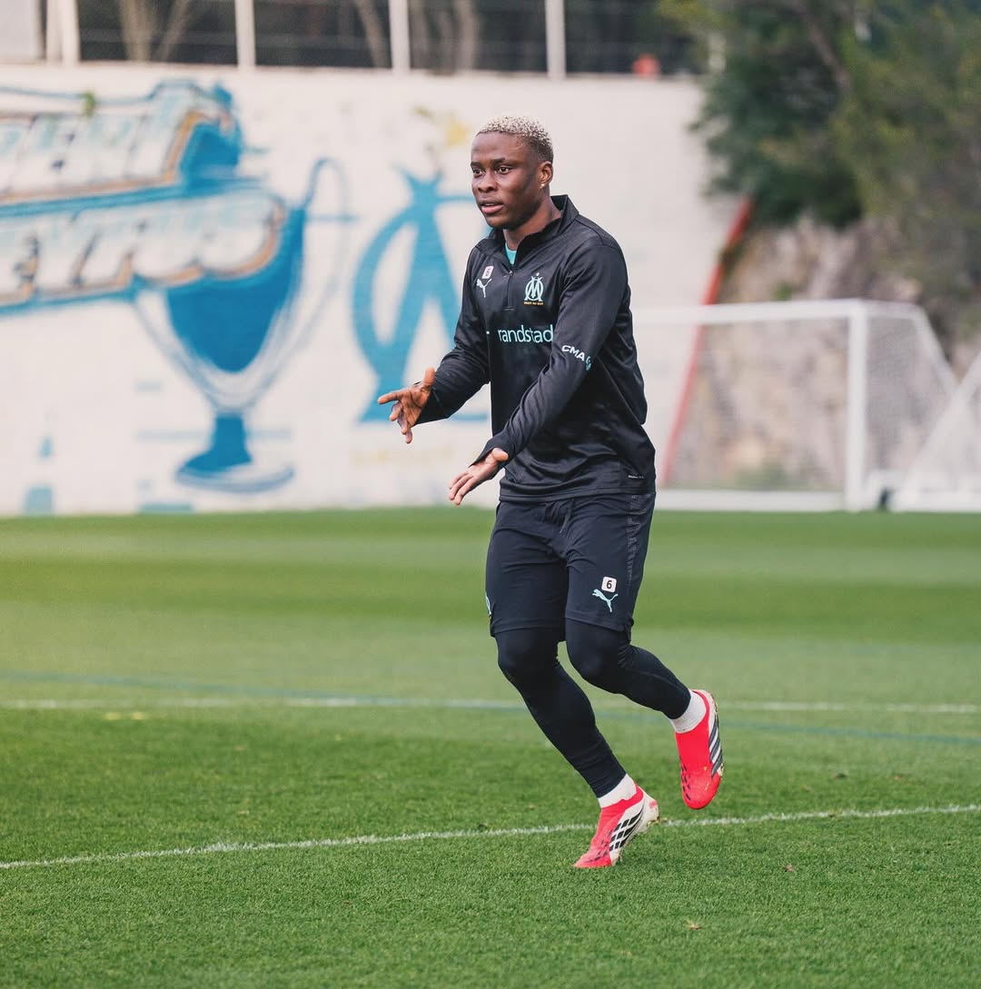 Tochukwu Nnadi in training at Marseille 